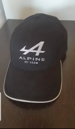 Gorra Alpine F1 Team Negra y Blanca