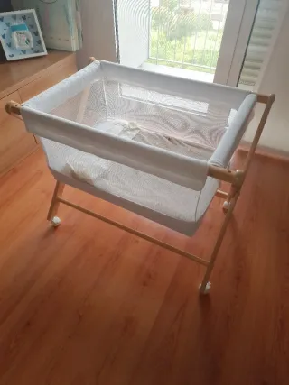 Minicuna madera + colchón