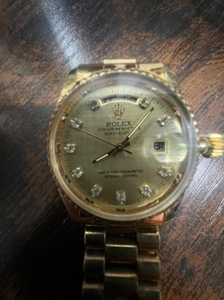 Reloj Rolex baño en oro