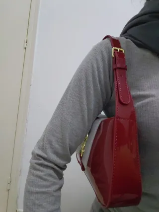 Bolso charol rojo YSL