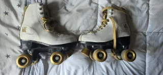 Patines KRF Classic Blancos y Dorados
