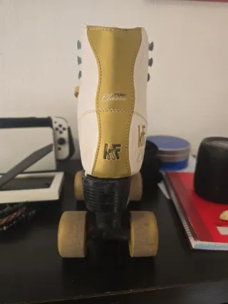 Patines KRF Classic Blancos y Dorados