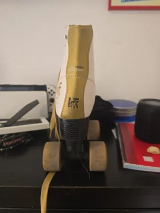 Patines KRF Classic Blancos y Dorados