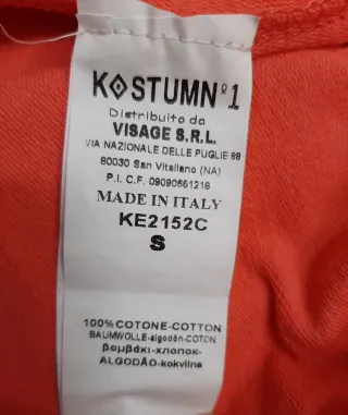 Felpa Kostumn 1 da donna taglia unica.