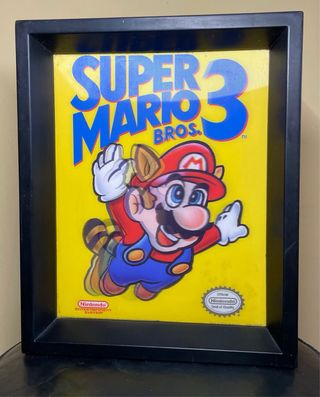 OFERTA UNICA!Cuadro Super Mario Bros 3 ORIGINAL 3D