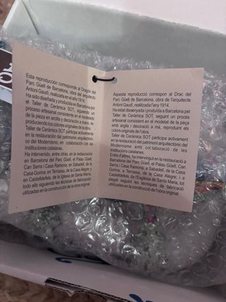 Figura Lagarto Gaudí Barcelona original