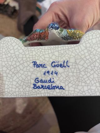 Figura Lagarto Gaudí Barcelona original