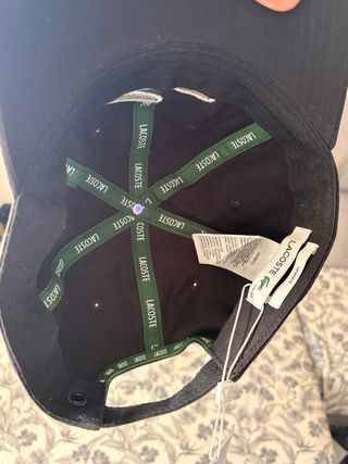 Gorra Lacoste Negra Nueva