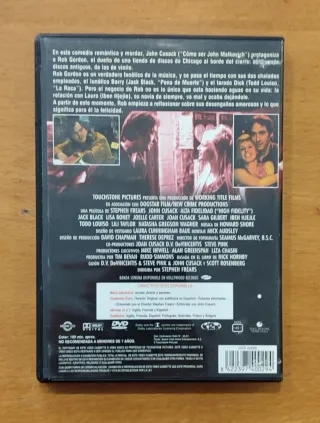 DVD Alta Fidelidad John Cusack Español