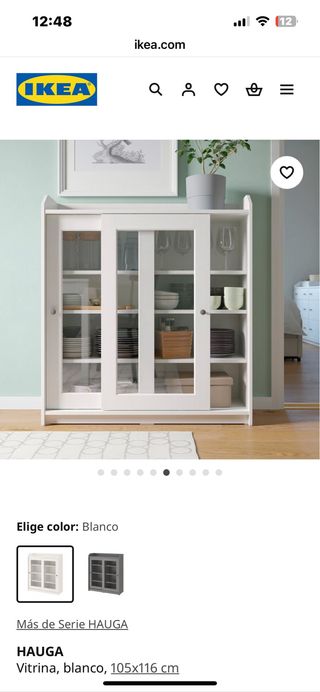 Vetrina HAUGA IKEA Bianca