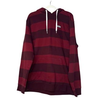 Sudadera Vans con Capucha Rayas Burdeos