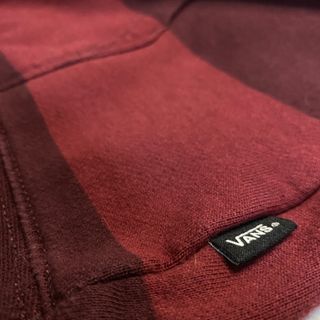 Sudadera Vans con Capucha Rayas Burdeos