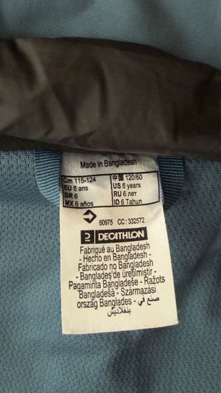 Chaqueta de esquí Wedze para niños 6 anos +/-