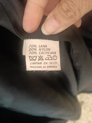 Abrigo Vintage Gragera Zarzo 46 Negro ver medidas