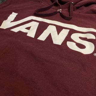 Sudadera Vans con capucha burdeos
