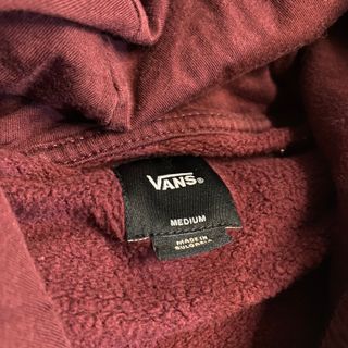 Sudadera Vans con capucha burdeos