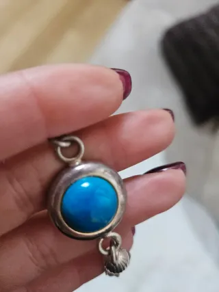 Collana argento con pietra turchese