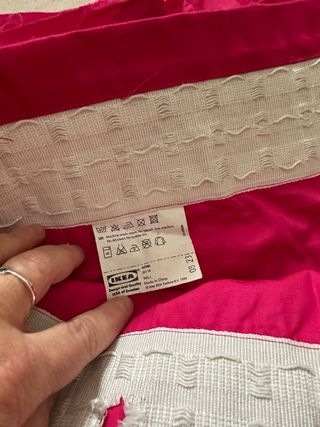 Cortinas opacas dobles Rosa  fucsia