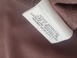 Vestido-blusón marrón talla única