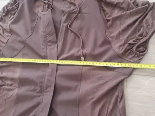 Vestido-blusón marrón talla única