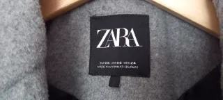 Abrigo Zara Gris Talla XS