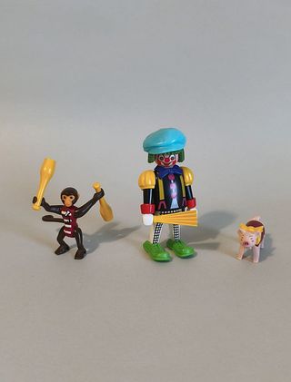 Playmobil Payaso Con Mono y Cerdito