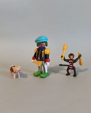 Playmobil Payaso Con Mono y Cerdito
