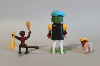 Playmobil Payaso Con Mono y Cerdito