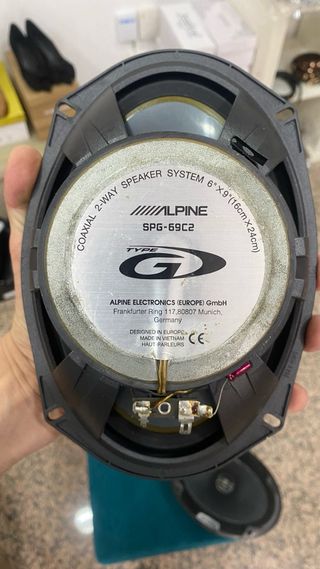 Altavoces Coche Alpine Ovalados modelo SPG-69C2