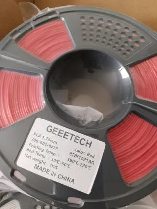 4kg Filamento PLA: Rojo, Plata, Oro, Arcoíris