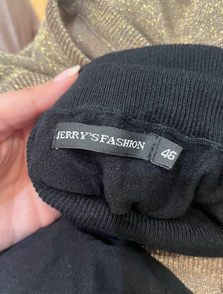 Jersey dorado metalizado manga murciélago