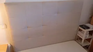 Cabecero tapizado 150cm beige