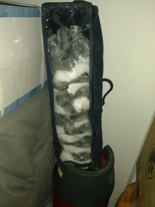 Tenda per ingresso camper in tela e plastica