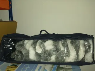 Tenda per ingresso camper in tela e plastica