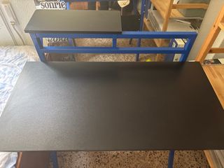 Escritorio doble altura + mini estantería