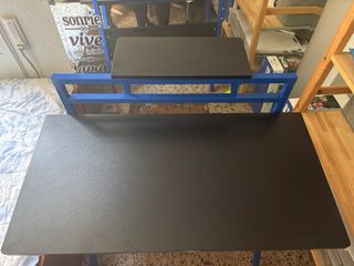 Escritorio doble altura + mini estantería