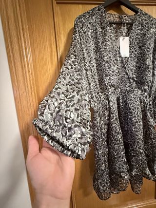 Vestido Mango Animal Print