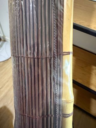 Estor enrollable bambú marrón