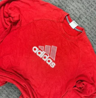 ¡¡OFERTA!! Talla S Sudadera Adidas Roja Vintage