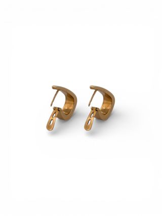 Pendientes Aro Ovalado Oro Amarillo 18kt