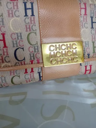 Bolso Carolina Herrera CH Beige Multicolor