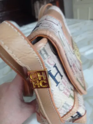 Bolso Carolina Herrera CH Beige Multicolor