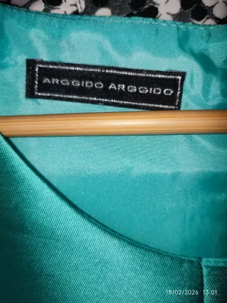 Vestido fiesta color turquesa