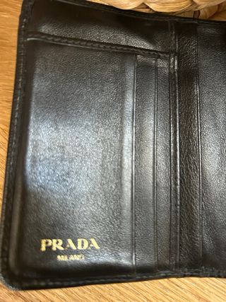 Cartera Prada Piel Safiano Negra