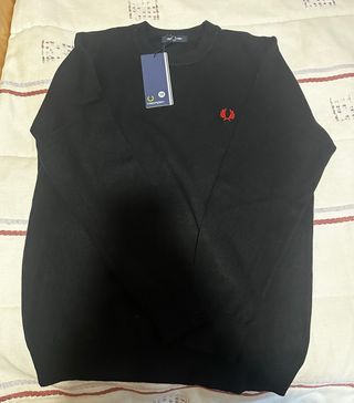 Jersey Fred Perry Negro Talla M