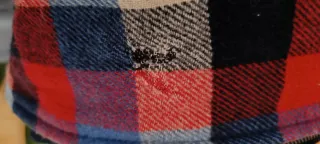 Abrigo oversize vintage Chipie lana cuadros