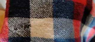 Abrigo oversize vintage Chipie lana cuadros