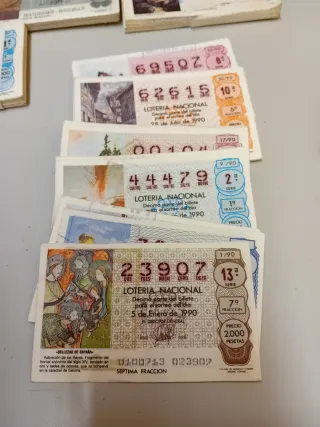 Lote Lotería Nacional España: 1984-1990