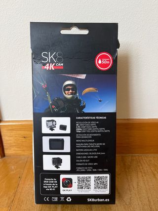 Cámara Deportiva SK8 4K WiFi Sumergible