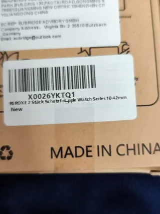 2 Cristales Templados para Reloj apple watch